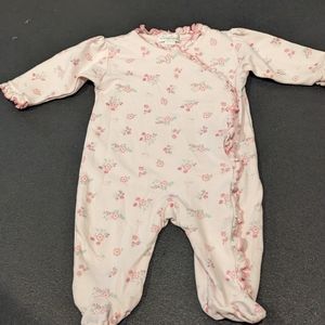 Kissy Kissy Floral Print Sleeper/ Footie Pajamas